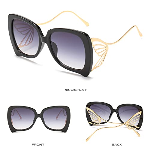 HMRGLMIE-Sunglasses Gold Metal Chain Sun Glasses Women/men Shades UV4