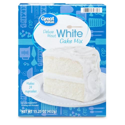 Deluxe Moist White Cake Mix, 15.25 oz Box