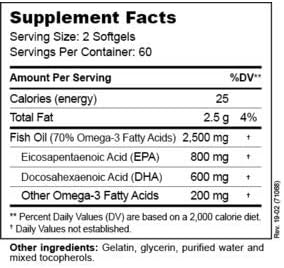 Vista 2 de Omegas esenciales: una mezcla de omega-3 de alta potencia para una cognición óptima