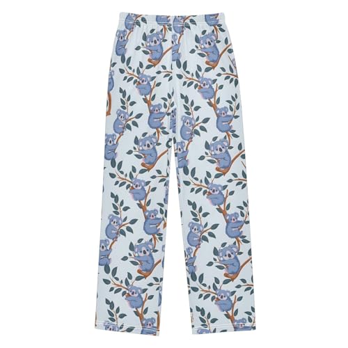 ALAZA Cartoon Little Koalas Pajamas Bottoms with Pockets Comfy Pjs Sleepwear Elastic Waistband Pajamas Pants Lounge Pants