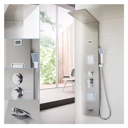 Panneau de douche effet pluie tropicale pour transformer votre salle de bain en spa privé