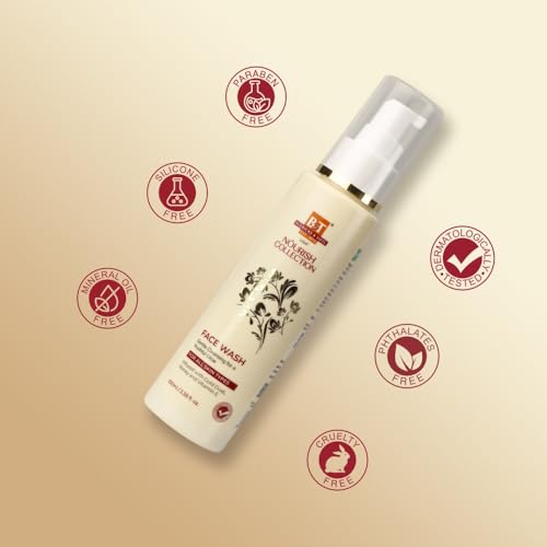 Image of Boericke & Tafel Nourish Face Wash - Infused with Gold Dust, Honey and Vitamin E for a Youthful Glow & Hydrating Skin - Silicone & Paraben Free for All Skin Types - Pack of 1 (100 ml)