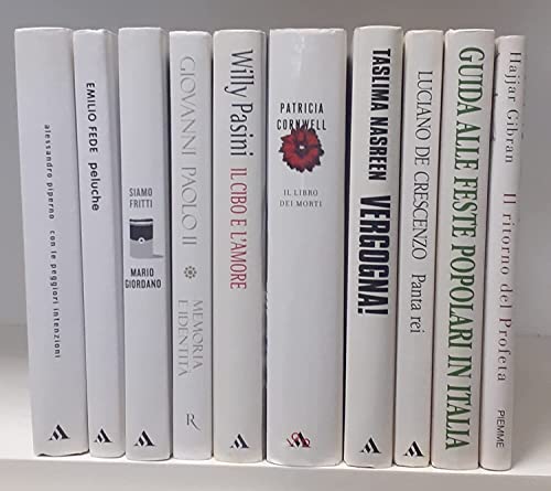 Libri veri decorativi e da arredamento per riempire librerie in case, ristoranti, negozi, hotel (NON SONO LIBRI FINTI) (Bianco, 5