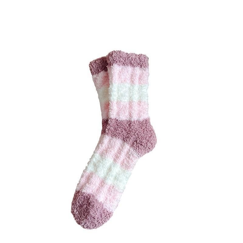 Image of Fuzzy Socks for Women & Girls, 6 Pairs Winter Warm Soft Cozy Socks for Indoor