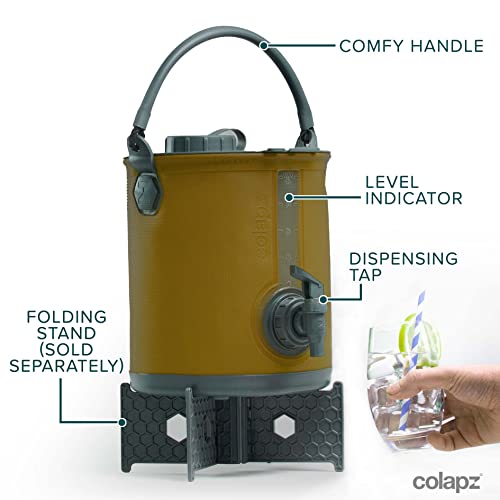 Colapz 2-In-1 Collapsible Camping Water Container With Spigot - 2 Gallon Portable Bucket & Camping Water Jug With Spout - Sports Water Jug - Rv Bucket - Water Jug Dispenser - Camping Essentials #TOP2