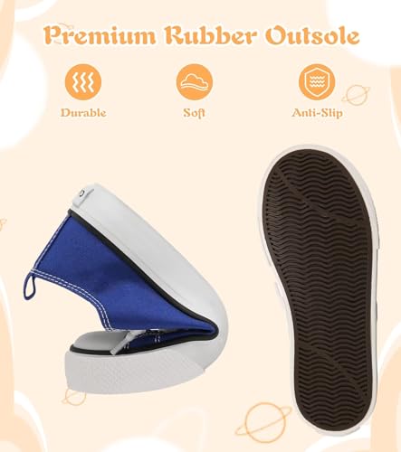 Image of Toddler Little Kid Cushioned Canvas Shoes Slip On Sneakers Soft and Durable