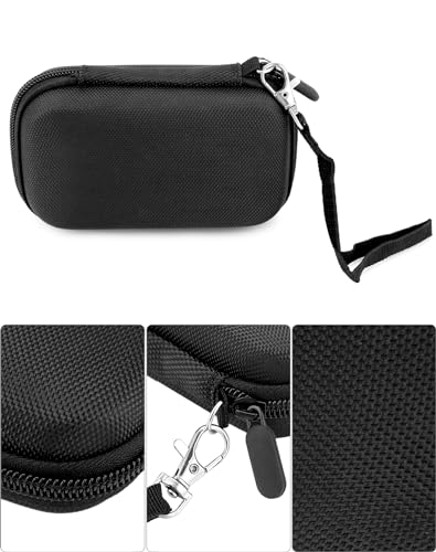 Image of QWORK Grey Portable Microscope Case -2 Pack- Compatible with Carson MicroBrite Plus 60x-120x - Dust-Proof Carry Storage Holder with Zipper Mesh Pocket, Elastic Belt for Secure Transport