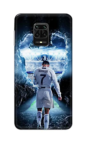 Image of Printed Hard Back Cover Case for Mi Redmi Note 10 Lite Back Cover (Footbal Legend) -702