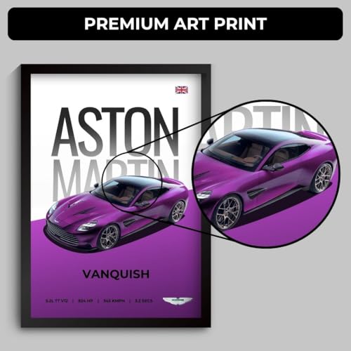Image of Funk You Store A4 Poster Photo Frames All Cars (Aston Martin Vanquish)