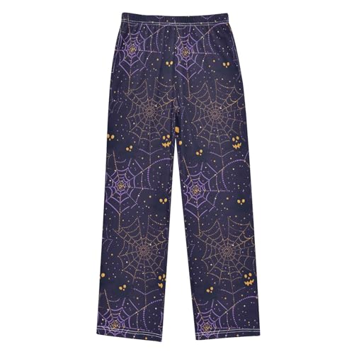 Halloween Pajama Pants Halloween Spider Web B Long Sleep Pants Lounge Bottoms