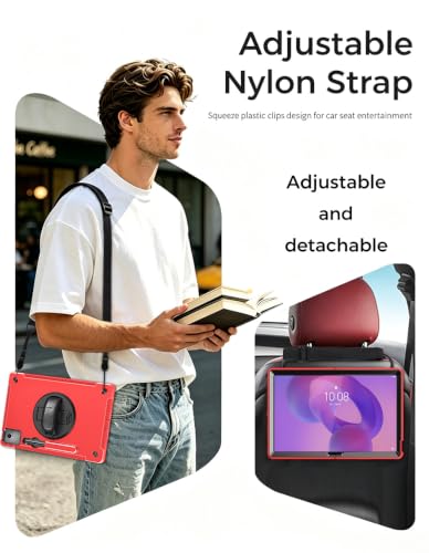 Image of Junfire Protective Case for Lenovo Idea Tab Pro 12.7 inch 2025, Red