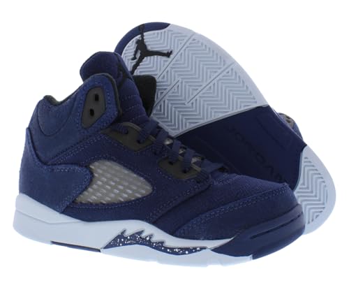 Nike Jordan 5 Retro SE PS Boys Shoes Size 1, Color: Midnight Navy/Black2