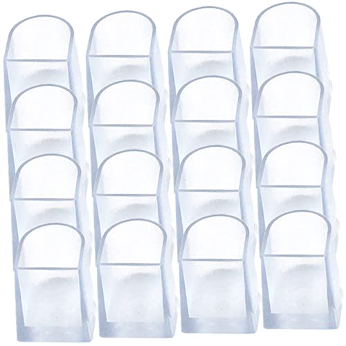 KOMBIUDA 16pcs Latin Heel Cover Heel Protectors for Grass Heel Guards for Shoes Noise reducing Heel Covers high Heel Womens Shoes Heels Heel Repair Covers PVC Women