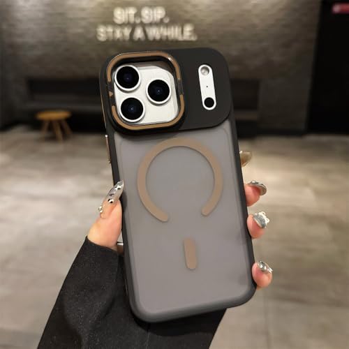 Coque en métal or du désert haute finition avec support de protection objectif