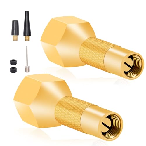 MACHSWON 2 Pcs Air Chuck Screw on Air Chuck Tire Inflator Nozzle for Tire Inflator Gauge Compressor Accessories Twist-on Chucks 1/4" FNPT Open Flow