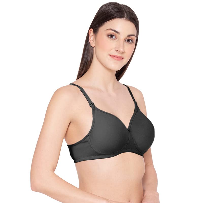Image of Groversons Paris Beauty Women's Padded, Non-Wired, Seamless T-Shirt Bra (BR190)