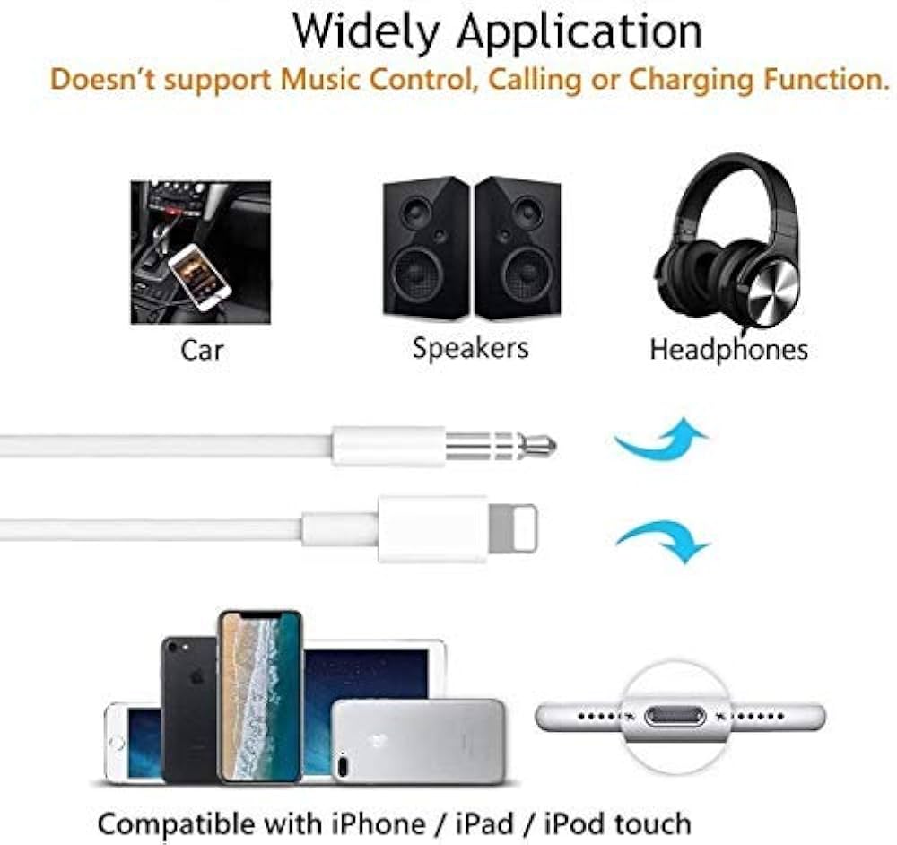 stereo専用iPhone Amazon.com: iPhone Aux Cord for Car, Apple MFi Certified