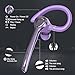 Bluetooth Headset with APTX HD Audio, Wireless Hands-Free Earpiece with CVC 8.0/ENC Dual Mic, Mute Button & Dual Device Connection, 90H Playtime Single-Ear Headphone for Trucker, Business, Purple‌