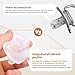 4 Count Silicone One Piece Baby Pacifier ，Orthodontic Nipple Supports Newborn Pacifiers for Babies 0+ Months,2 Night use & 2daytime use (All White)