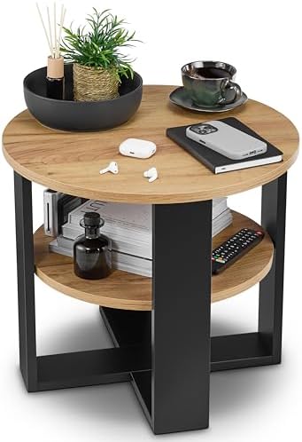 defiPad Table Basse Ronde Ø53 cm – Table d’appoint Bout de canapé...