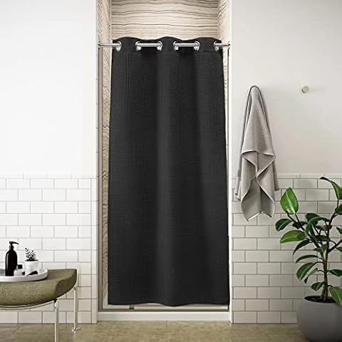 River Dream Waffle Weave Shower Curtain Set Cover