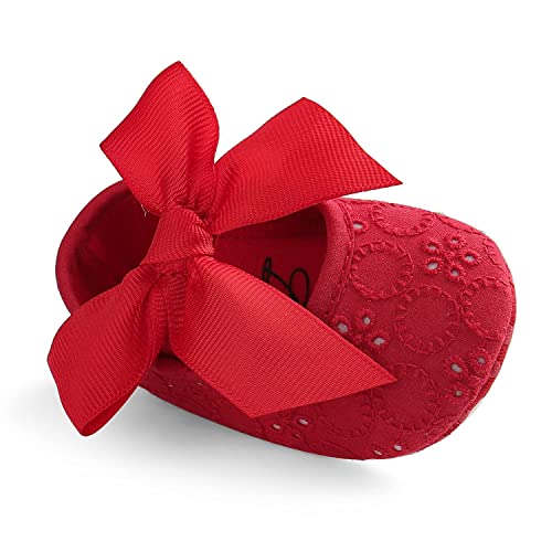 Image of Baby Girls Princess Bowknot Soft Sole Cloth Crib Shoes Sneaker