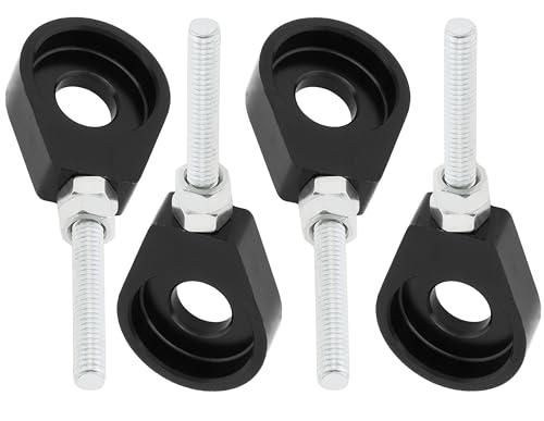Windance Motorcycle Chain Tensioner Adjuster Tool, Rear Wheel Axle Block Chain Stretching Adjuster Fit for Honda XR CRF 50 70 50cc-125cc ATV Pit Dirt Bike Motorcycle Bike Scooter (Black, 15mm)