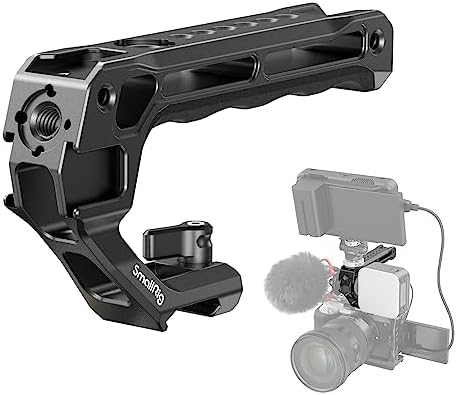 SMALLRIG NATO Handle Lekki górny uchwyt NATO, uchwyt NATO Quick Release do klatki aparatu DSLR, uniwersalny uchwyt górny z adapterami zimnego buta 5 i zaciskiem NATO (Lite) - 3766