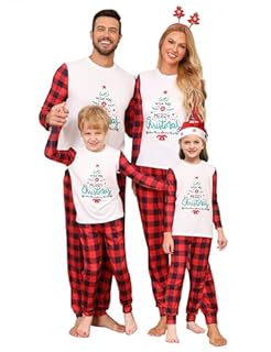 Pijamas Navidad juego familia, conjunto pijamas vacaciones,
