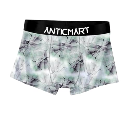 Image of Men's Extra Thin Elastic Ice Silk Underwear - Long, Comfortable, Breathable Boxer Brief Trunks (Pack of 3)