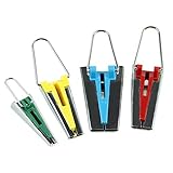 Luwu-Store 4 unids Tejido sesgo Herramienta de Cinta de Cinta Vinculante Coser acolchar Herramientas de 4 tamaños 6 mm 12 mm 18 mm 25 mm para Ropa de Bricolaje por TheBigThumb