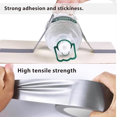 Image of 3-Pack Duct Tape Heavy Duty Waterproof Silver, 66 Yards x 1.88 Inch Total Strong Adhesive Duct Tape No Residue Bulk for Home Use, DIY, Projects, Outdoor Repairs Tear by Hand