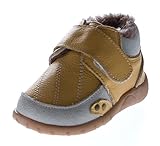 Magnus Leder Schuhe Kinder gefüttert Baby Schuhe Gelb Weiss Halb Schuh Gr. 20