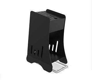 Swings Knife Holder Stainless Steel Universal Knife Block Without Knives Unique Design Knife Holder for Kitchen 24X17.5X12.3CM Swing Seat (Color : Black, Size : 24X17.5X12.3cm)