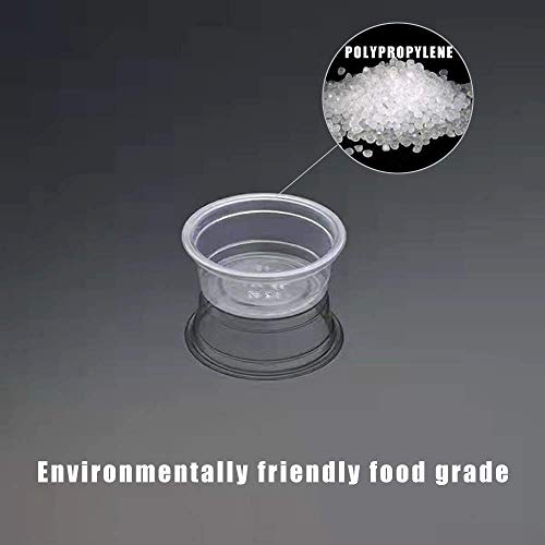 WOLEDOE 100Pcs Crested Gecko Food Dish, 0.5oz Plastic Reptile Feeding Cups - Image 6