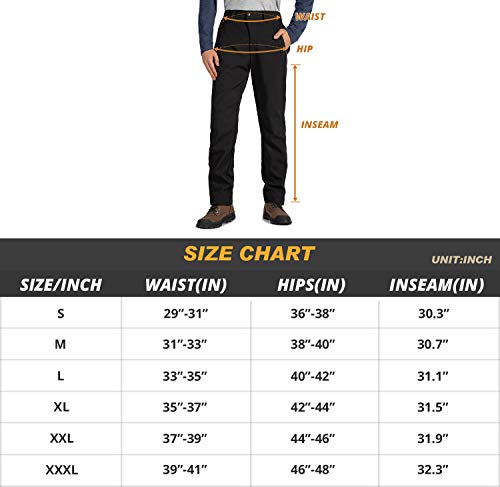 image for Cycorld Men's-Ski-Hiking-Pants, Fleece-Lined-Snow-Snowboard-Pants, Wat