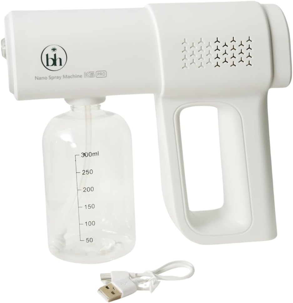 K5 Pro Rechargeable Nano Sprayer Fogger | 12.8 oz (380 ml) Bottle | Mist Sprayer | Atomizer Sprayer | Use in Home, Office, Car and Gym