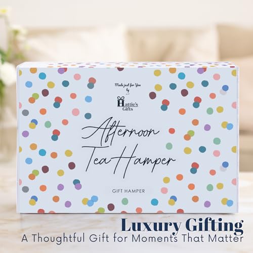 Hattie’s Gifts Afternoon Tea Hamper - English Teabags, Dundee Cake, Scottish Shortbread & Steven Brown Art Fudge - Tea & Biscuits Gift Set | Christmas Hamper & Gourmet Gifts - Image 3