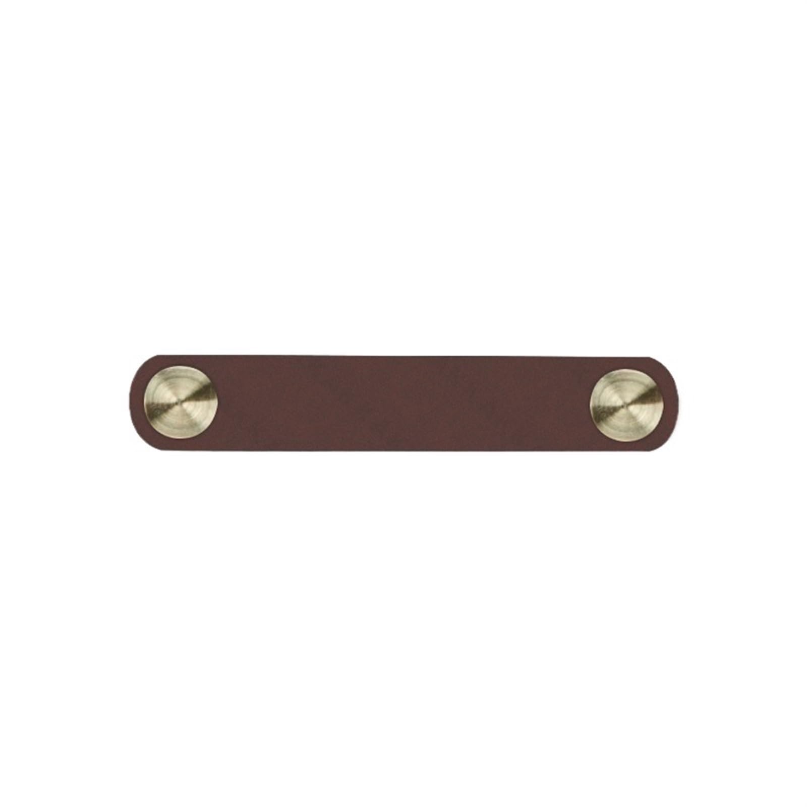 Cqahdsevf Dark Brown Leather Drawer Pulls, Leather Furniture Handles Drawer Knobs Multicolor 96Mm(Dark Brown)
