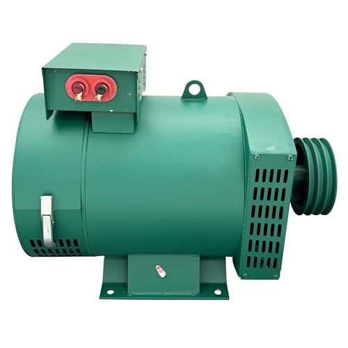 Image of INTSUPERMAI 30KW Cast Iron Generator with Pure Copper Brush Motor - 220V Single-Phase Emergency Backup Power for Construction, Camping & Industrial Use,Carbon Brush Rated Power Low Noise