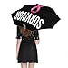 100% BLUE COLLAR Fashion Breast Cancer Survivor Pink Ribbon Black 3 Fold Umbrella, Auto Open Close Sun Protection Umbrella for Women Men, Compact Travel Umbrellas with Printed and Black Coating