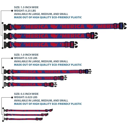 Collar ajustable pc-w30030-ws con clip de plástico resistente para perros 4