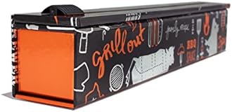 ChicWrap BBQ Grill Refillable Foil Dispenser - One 12"x 30' Roll of Professional Grade Aluminum Foil - Reusable Dispenser w/Slide Cutter - Kosher Certified - Reduces Waste & Saves Money