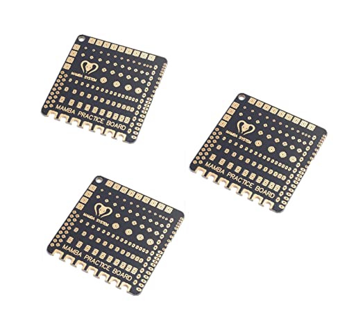 Diatone Mamba 3 Pcs FPV Soldering Practice Board for FPV Drone Beginner, New Pilots Improving Soldering Level DIY Flight Controller ESC Soldering Tools