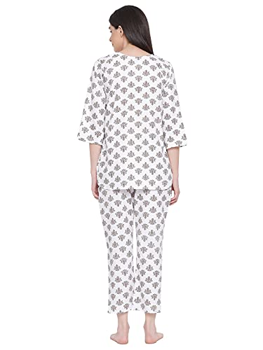 Image of Clovia Women's Cotton Print Me Pretty Top & Pyjama Set