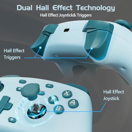 Image of Kujian Wireless Switch Controller for Switch /Switch 2 /OLED /Lite (Lake Blue)