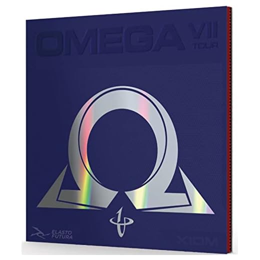 XIOM Omega VII Tour Table Tennis Rubber (Black, 2.0)