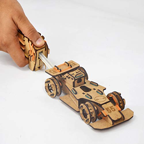 Smartivity Speedster 3D Wooden Model Engineering STEM Learning Toy for Kids Ages 6 and Up - Thumbnail 4