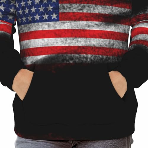 American Black Flag Boy'S Sweatshirt Fleece Hoodie Cotton Blend Hooded Sweatshirt Plush Pullover Hoodie Large Size For Boys And Girls4