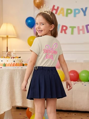 Image of YHHR Birthday Girl Shirt Tie Dye Girls Birthday Shirts 7-14 Year Kids Tops